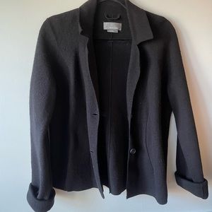 Black Anthropologie Wool Blazer - Medium